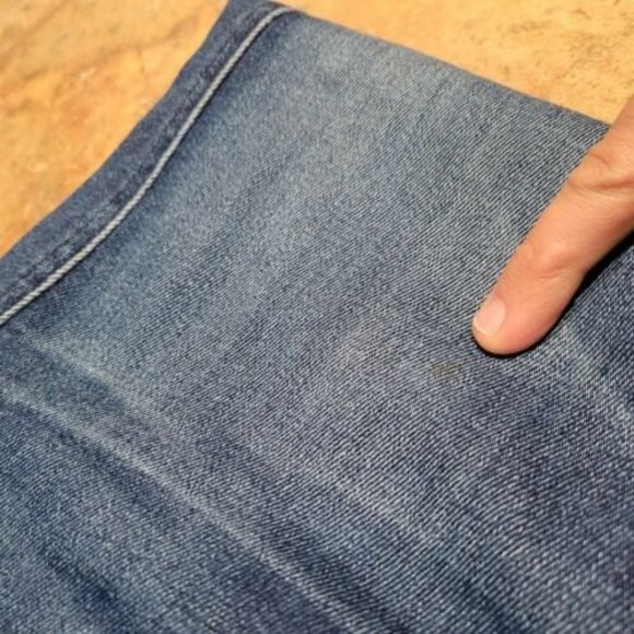 7 for all Mankind Women's Size 27 L24 Low Rise The Modern Straight Blue Jeans - Picture 6 of 9